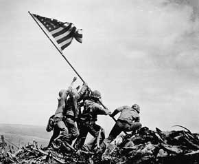 Raising The Flag At Iwo Jima