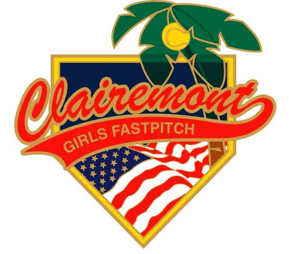 Clairemont Girls Fastpitch Softball League logo